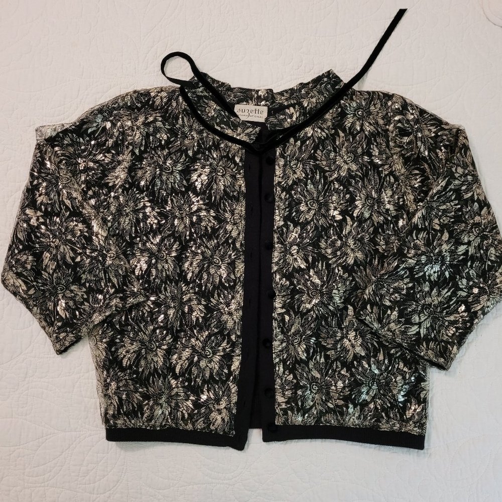 Black and Gold Evening Sweater